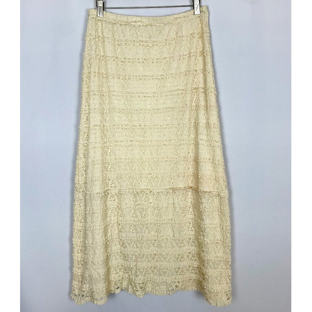 Vintage Boho Lace Maxi Skirt